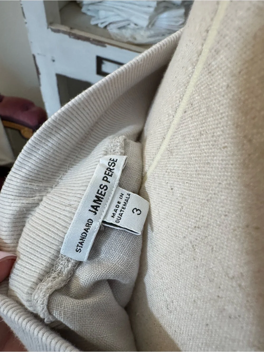 James Perse White Linen Drawstring Shorts